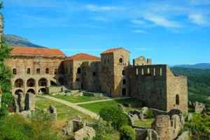 Der Despotenpalast in Mystras, Teil des Wandkalenders "Von Olympia über Messene nach Mystras"