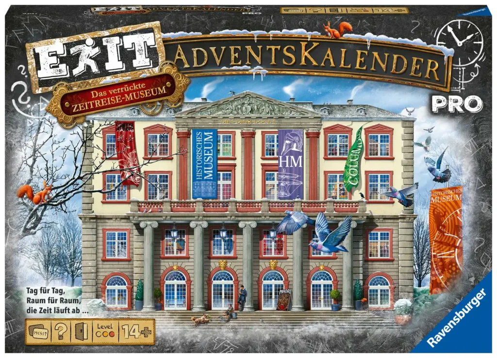 Der EXIT PRO Adventskalender "Das verrückte Zeitreise Museum" von Kosmos.