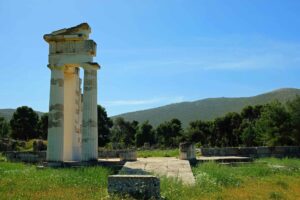 Ruine in Epidauros, Teil des Wandkalenders "Reise nach Athen"