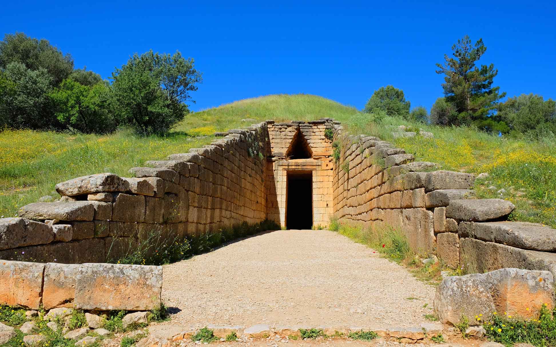 Tholosgrab genannt "Schatzhaus des Atreus", Teil des Wandkalenders "Reise nach Athen"