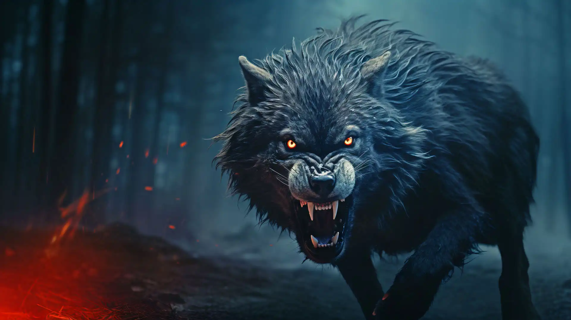 Fenrir, Teil des Wandkalenders "Mystische Kreaturen"