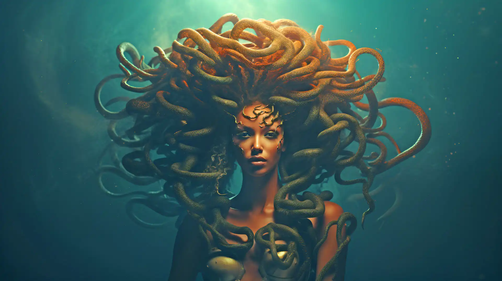 Medusa, Teil des Wandkalenders "Mystische Kreaturen"