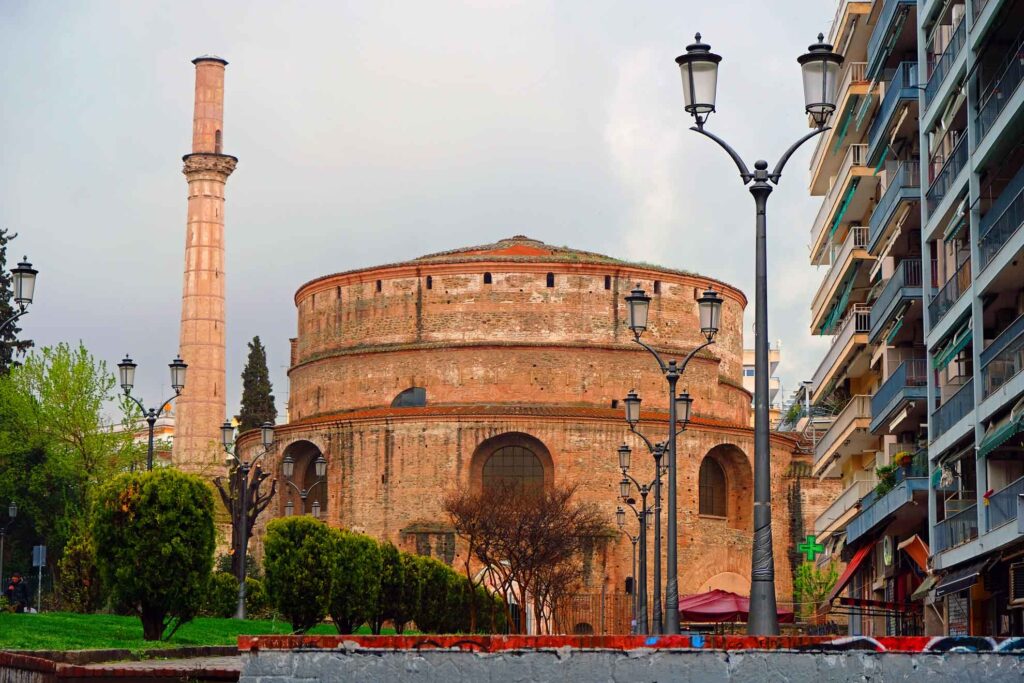 Aufnahme der Rotunde in Thessaloniki, Teil des Wandkalenders "Wunderschöne Highlights der griechischen Antike"