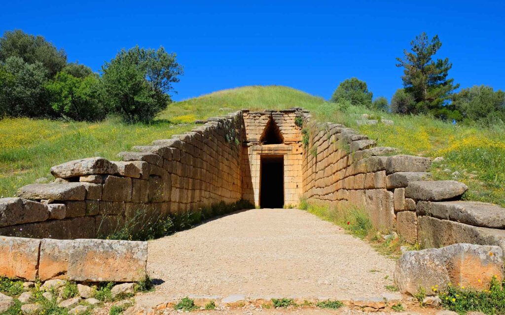 Tholosgrab genannt "Schatzhaus des Atreus", Teil des Wandkalenders "Wunderschöne Highlights der griechischen Antike"