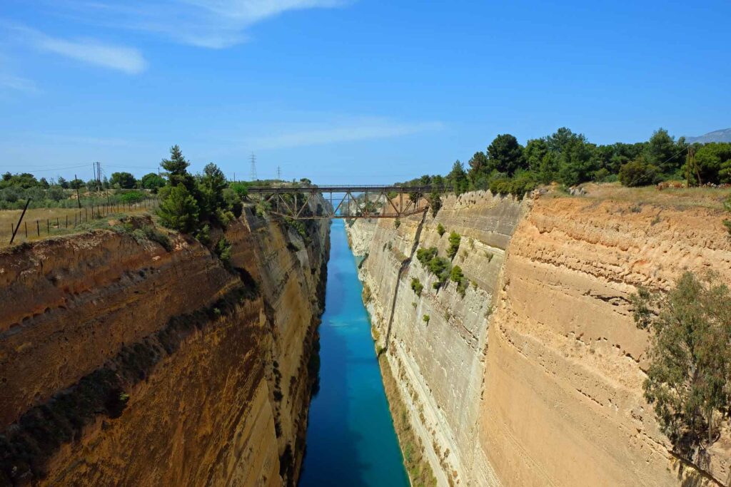 Kanal von Korinth, Teil des Wandkalenders "Wunderschöne Highlights der griechischen Antike"