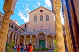 Cattedrale di Santa Maria degli Angeli, San Matteo e San Gregorio VII, Teil des Wandkalenders "Historisches am Golf von Neapel"