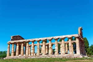 Tempel der Athene, Teil des Wandkalenders "Historisches am Golf von Neapel"